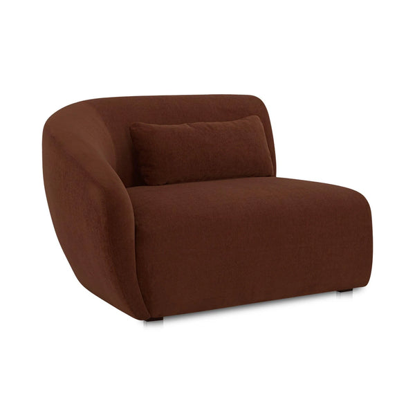 Amelia Polyester Upholstered Left Arm Facing Chair Modular Sofas LOOMLAN By Moe's Home