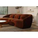 Amelia Polyester Upholstered Left Arm Facing Chair Modular Sofas LOOMLAN By Moe's Home