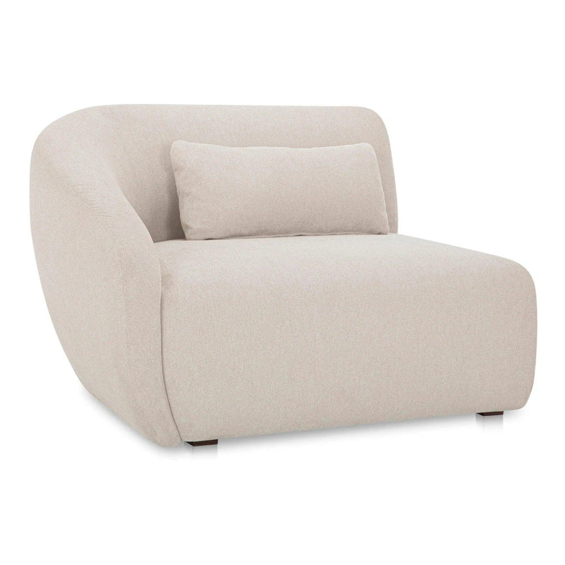 Amelia Polyester Upholstered Left Arm Facing Chair Modular Sofas LOOMLAN By Moe's Home