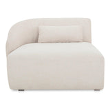 Amelia Polyester Upholstered Left Arm Facing Chaise Modular Sofas LOOMLAN By Moe's Home