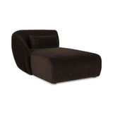 Amelia Polyester Upholstered Left Arm Facing Chaise Modular Sofas LOOMLAN By Moe's Home