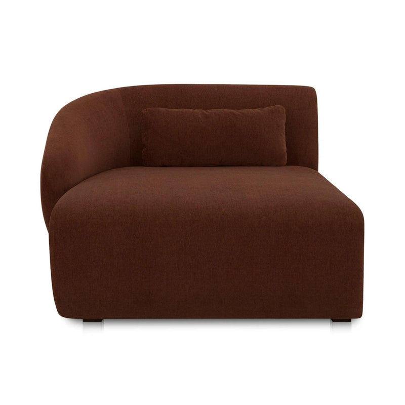 Amelia Polyester Upholstered Left Arm Facing Chaise Modular Sofas LOOMLAN By Moe's Home