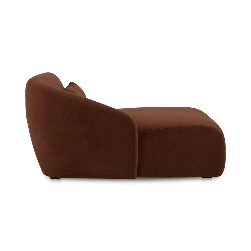 Amelia Polyester Upholstered Left Arm Facing Chaise Modular Sofas LOOMLAN By Moe's Home