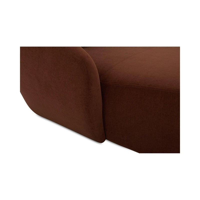 Amelia Polyester Upholstered Left Arm Facing Chaise Modular Sofas LOOMLAN By Moe's Home