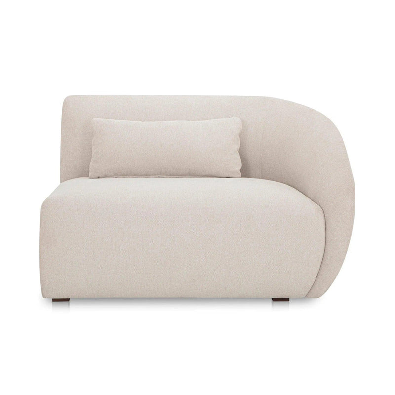 Amelia Polyester Upholstered Right Arm Facing Chair Modular Sofas LOOMLAN By Moe's Home