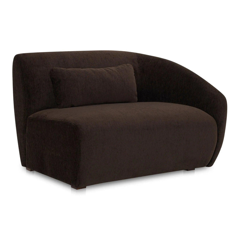 Amelia Polyester Upholstered Right Arm Facing Chair Modular Sofas LOOMLAN By Moe's Home