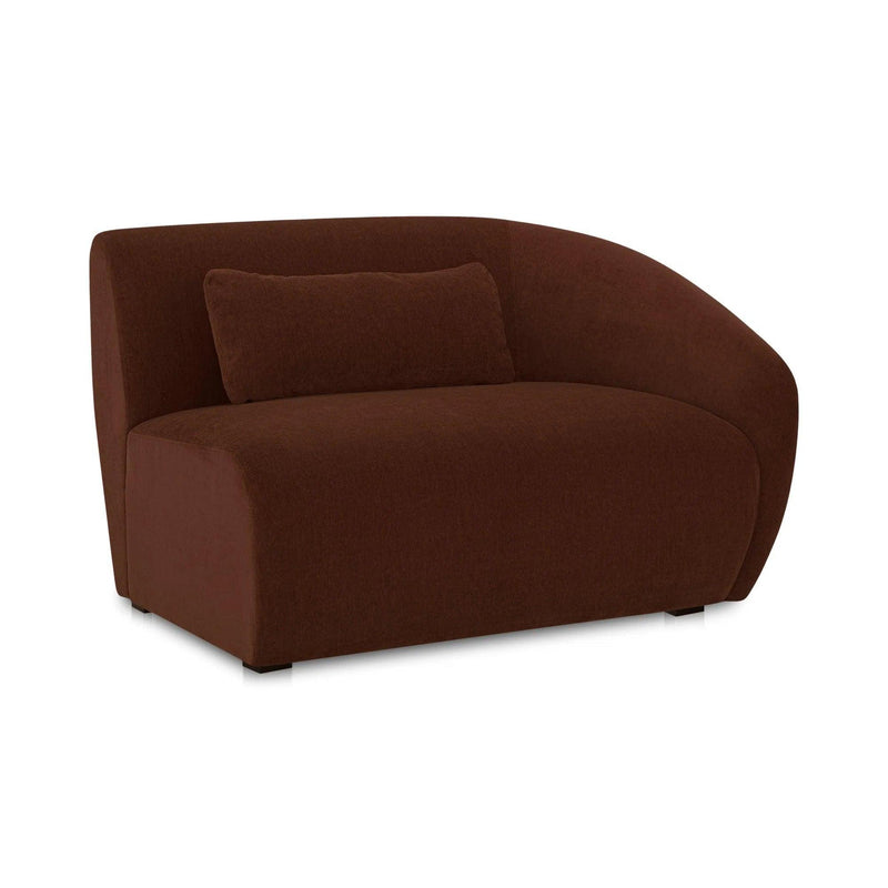 Amelia Polyester Upholstered Right Arm Facing Chair Modular Sofas LOOMLAN By Moe's Home