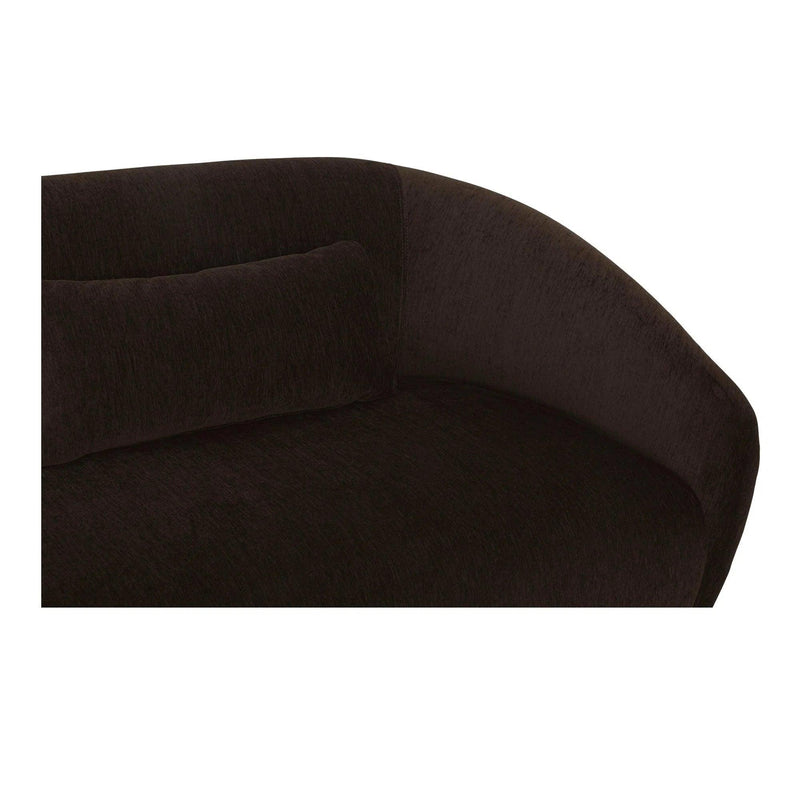 Amelia Polyester Upholstered Right Arm Facing Chair Modular Sofas LOOMLAN By Moe's Home