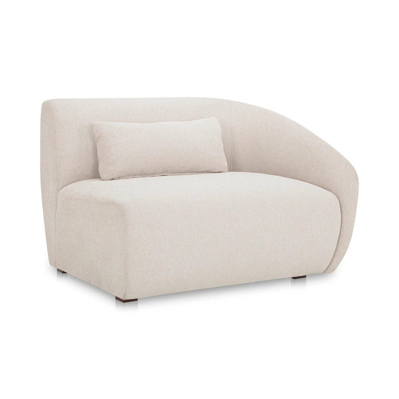 Amelia Polyester Upholstered Right Arm Facing Chair Modular Sofas LOOMLAN By Moe's Home