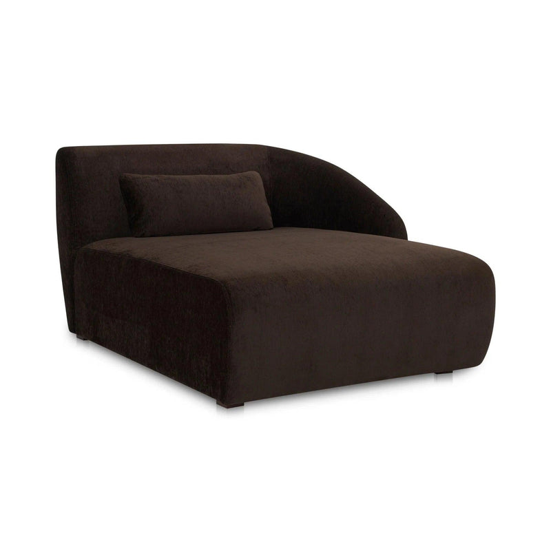 Amelia Polyester Upholstered Right Arm Facing Chaise Modular Sofas LOOMLAN By Moe's Home