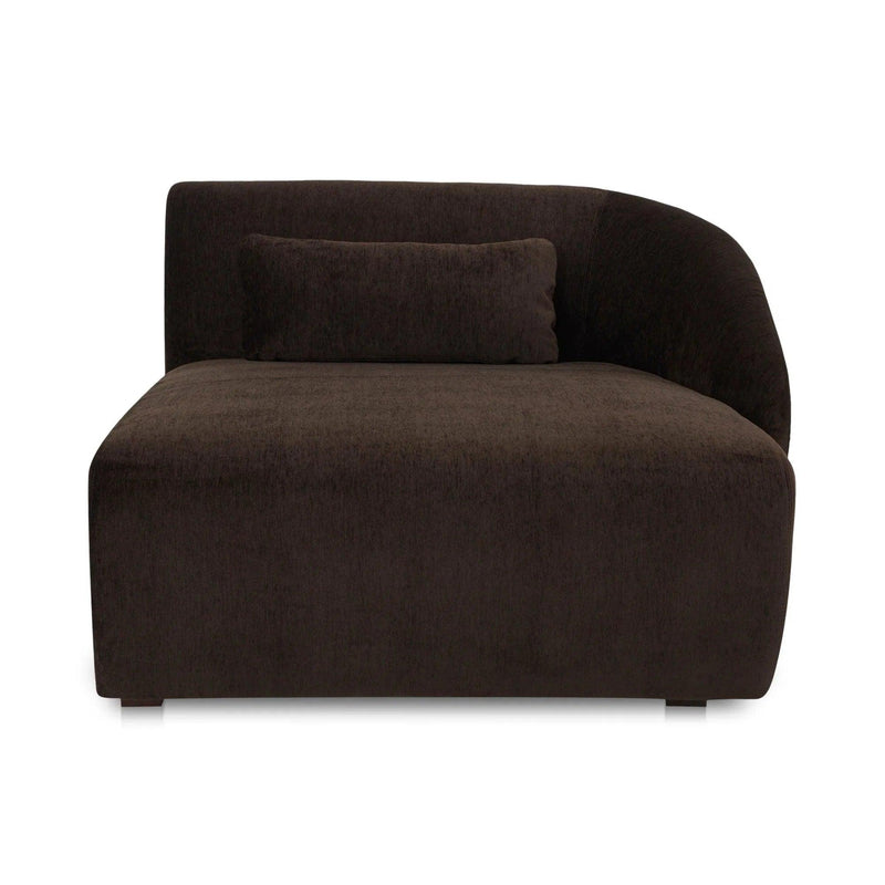 Amelia Polyester Upholstered Right Arm Facing Chaise Modular Sofas LOOMLAN By Moe's Home