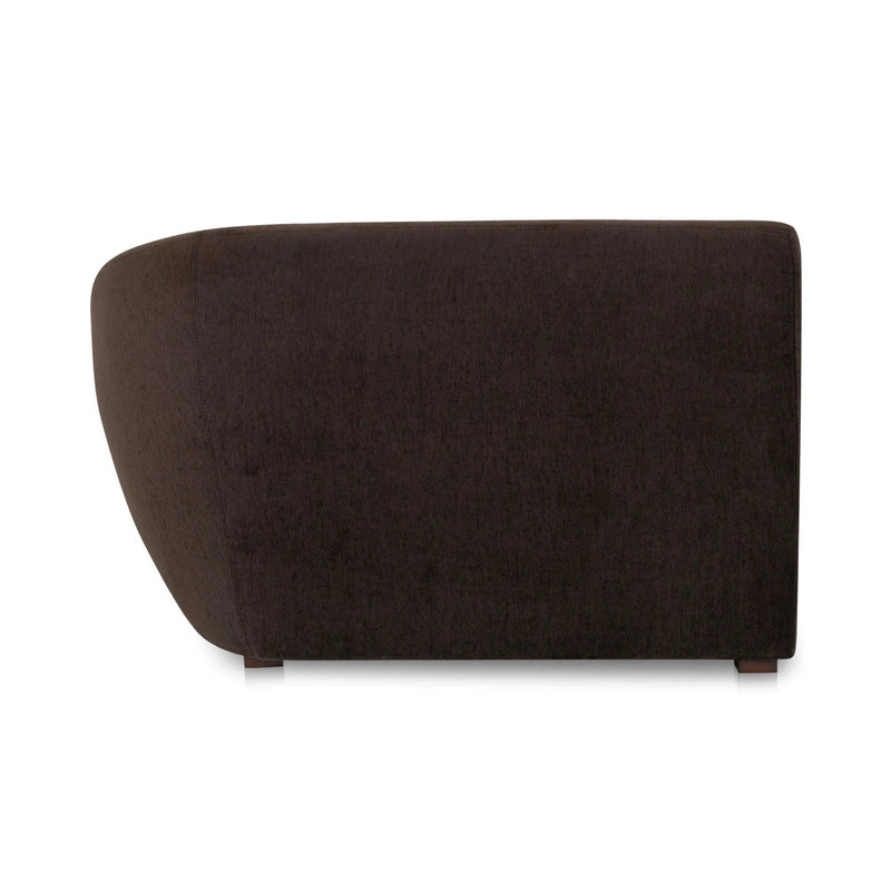 Amelia Polyester Upholstered Right Arm Facing Chaise Modular Sofas LOOMLAN By Moe's Home