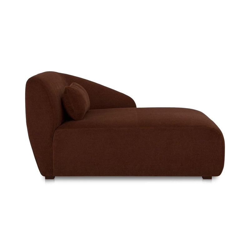 Amelia Polyester Upholstered Right Arm Facing Chaise Modular Sofas LOOMLAN By Moe's Home