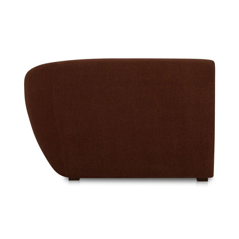 Amelia Polyester Upholstered Right Arm Facing Chaise Modular Sofas LOOMLAN By Moe's Home