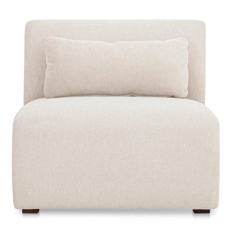 Amelia Polyester Upholstered Slipper Chair Modular Sofas LOOMLAN By Moe's Home