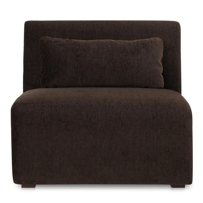 Amelia Polyester Upholstered Slipper Chair Modular Sofas LOOMLAN By Moe's Home