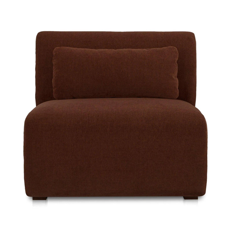 Amelia Polyester Upholstered Slipper Chair Modular Sofas LOOMLAN By Moe's Home