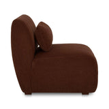 Amelia Polyester Upholstered Slipper Chair Modular Sofas LOOMLAN By Moe's Home