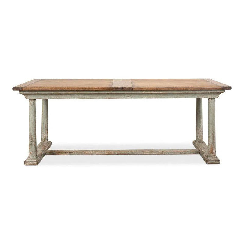 Amelia Two Tone Rectangle Extendable Dining Table Dining Tables LOOMLAN By Sarreid