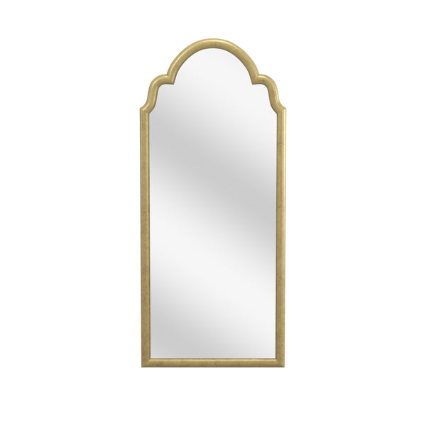 Amelle MDF Gold Vertical Wall Mirror Wall Mirrors LOOMLAN By Bassett Mirror