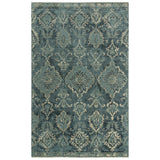 Amen Medallion Blue/ Beige Large Area Rugs For Living Room Area Rugs LOOMLAN By LOOMLAN