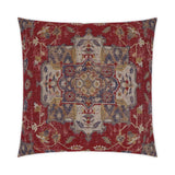 Amici Cinnabar Global Red Large Throw Pillow With Insert Throw Pillows LOOMLAN By D.V. Kap