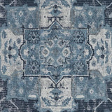 Amici Indigo Global Slate Blue Large Throw Pillow With Insert Throw Pillows LOOMLAN By D.V. Kap