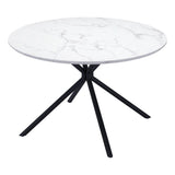 Amiens Dining Table White Dining Tables LOOMLAN By Zuo Modern