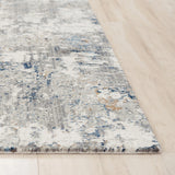 Amin Abstract Gray/ Blue Large Area Rugs For Living Room Area Rugs LOOMLAN By LOOMLAN