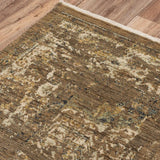 Amla Floral Brown/ Beige Large Area Rugs For Living Room Area Rugs LOOMLAN By LOOMLAN