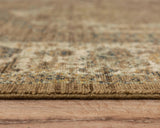 Amla Floral Brown/ Beige Large Area Rugs For Living Room Area Rugs LOOMLAN By LOOMLAN