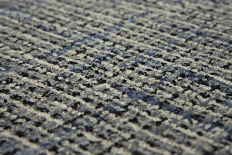 Amna Checkered Blue Area Rugs For Living Room Area Rugs LOOMLAN By LOOMLAN