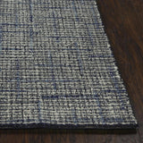 Amna Checkered Blue Area Rugs For Living Room Area Rugs LOOMLAN By LOOMLAN