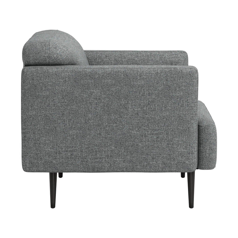 Amsterdam Arm Chair Dark Gray Club Chairs LOOMLAN By Zuo Modern