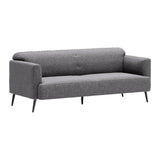 Amsterdam Gray Sofa Slate in Polyester Fabric Sofas & Loveseats LOOMLAN By Zuo Modern