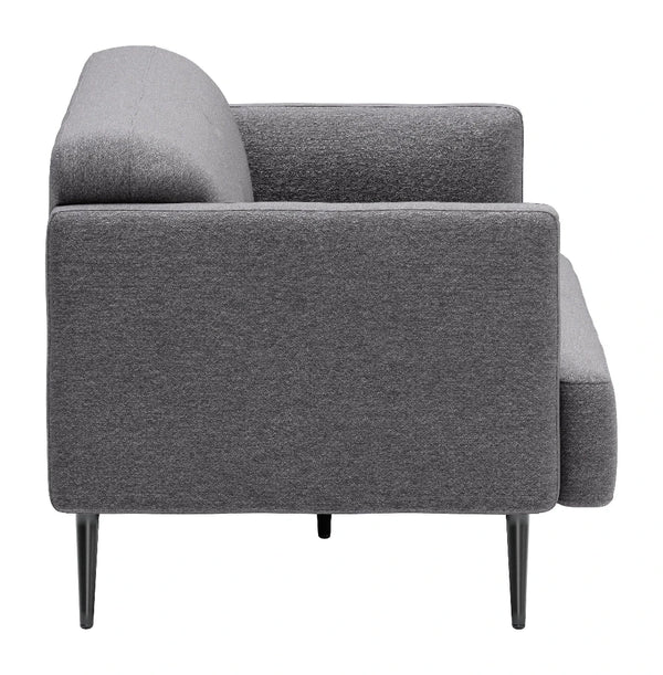 Amsterdam Gray Sofa Slate in Polyester Fabric Sofas & Loveseats LOOMLAN By Zuo Modern