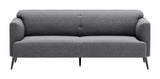 Amsterdam Gray Sofa Slate in Polyester Fabric Sofas & Loveseats LOOMLAN By Zuo Modern