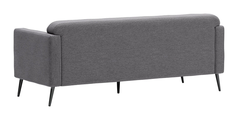 Amsterdam Gray Sofa Slate in Polyester Fabric Sofas & Loveseats LOOMLAN By Zuo Modern