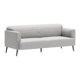 Amsterdam Sofa Light Gray in Polyester Fiber Sofas & Loveseats LOOMLAN By Zuo Modern