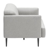 Amsterdam Sofa Light Gray in Polyester Fiber Sofas & Loveseats LOOMLAN By Zuo Modern