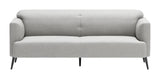 Amsterdam Sofa Light Gray in Polyester Fiber Sofas & Loveseats LOOMLAN By Zuo Modern