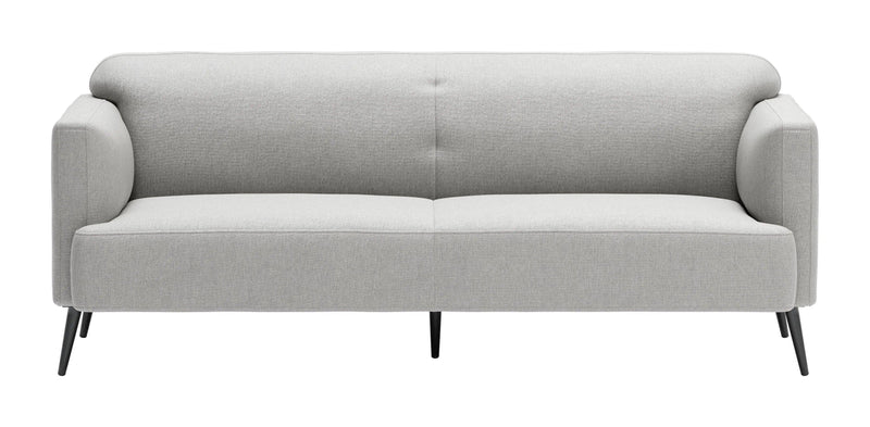 Amsterdam Sofa Light Gray in Polyester Fiber Sofas & Loveseats LOOMLAN By Zuo Modern