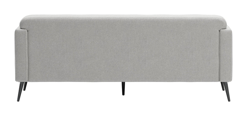 Amsterdam Sofa Light Gray in Polyester Fiber Sofas & Loveseats LOOMLAN By Zuo Modern