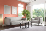 Amsterdam Sofa Light Gray in Polyester Fiber Sofas & Loveseats LOOMLAN By Zuo Modern