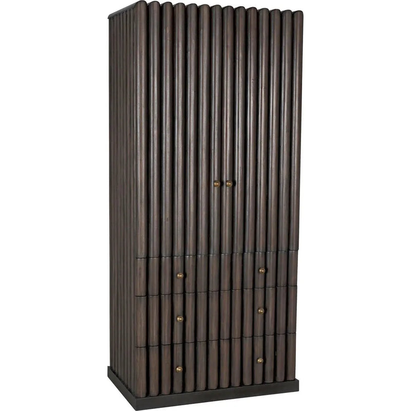 Amunet Hutch Bookcase Armoire Cabinet Bookcases LOOMLAN By Noir