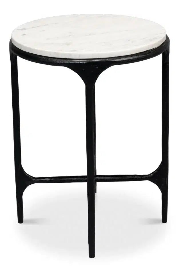 Anapa Round End Table Side Tables LOOMLAN By Sarreid