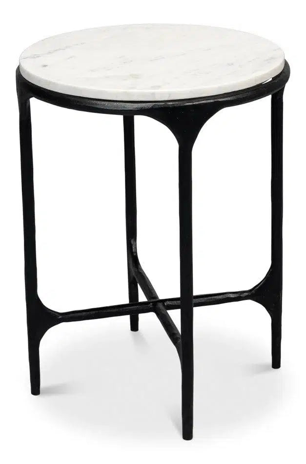 Anapa Round End Table Side Tables LOOMLAN By Sarreid