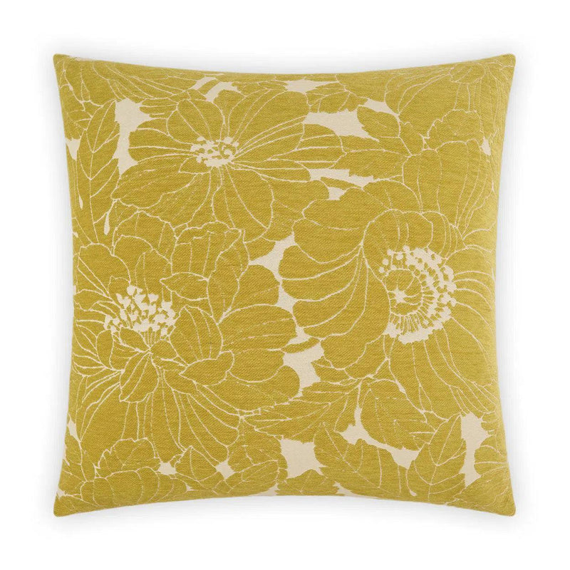 Anathallo Citron Yellow Throw Pillow With Insert Throw Pillows LOOMLAN By D.V. Kap