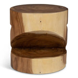 Anchali Natural Solid Chamcha Wooden Side Table Side Tables LOOMLAN By Urbia