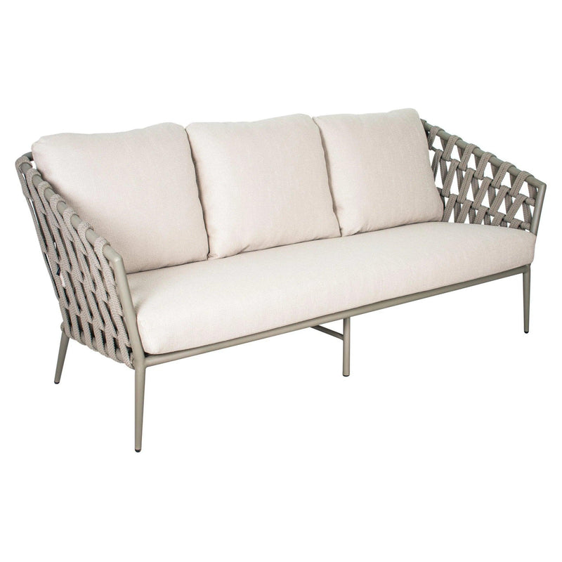 Andaman 3 Seat Sofa - Light Gray Outdoor Sofa Outdoor Sofas & Loveseats LOOMLAN By Seasonal Living